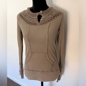 Free People Distressed Hoodie